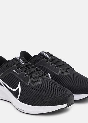 Кросівки чорно-білі сітка, легкі nike air zoom pegasus 40 wide