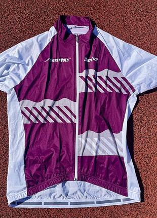Чоловіча велоформа, джерсі, велофутболка santini