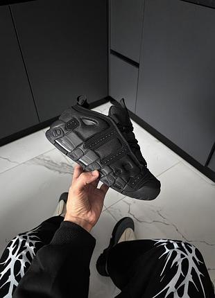 👟 кроссовки nike air more uptempo black / наложка bs👟