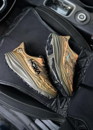 Кроссовки hoka stinson 7 brown 🦁, bordo