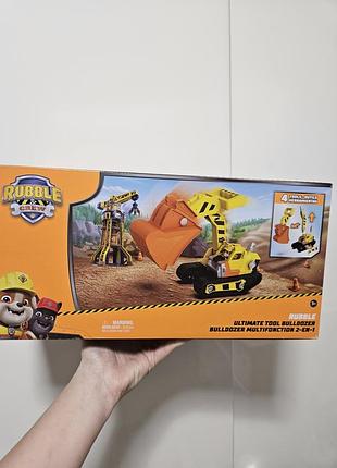 Игровой набор щенячий патруль большой бульдозер кремез paw patrol rubb