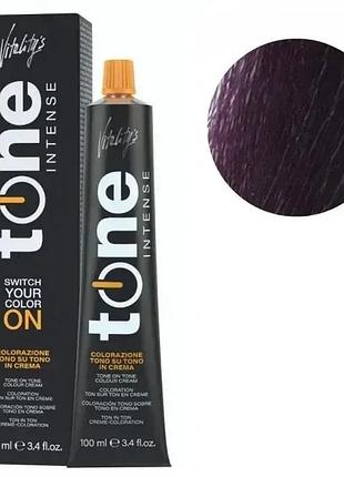 Тонирующая безамиачная крем краска для волос tone intense vitality's 5/88 глубокий фиолетовый светло-каштановый 100 мл