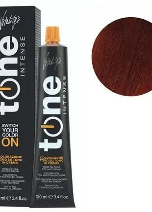 Тонирующая безамиачная крем краска для волос tone intense vitality's 7/44 интенсивно медный блондин 100 мл
