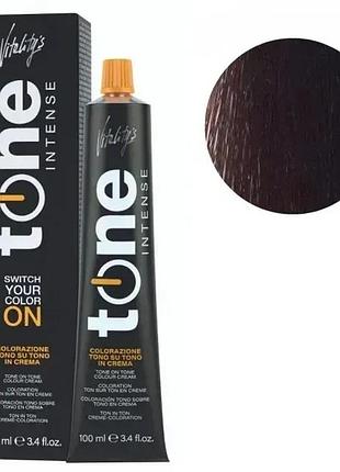 Тонирующая безамиачная крем краска для волос tone intense vitality's 4/9 коричнево-каштановый 100 мл