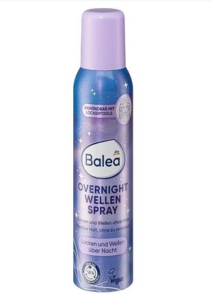 Спрей-фиксатор ночной завивки для создания локонов без нагрева balea overnight wellenspray 150 мл