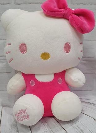 М'яка іграшка helloy kitty (хеллоу кітті) в рожевому сарафані 20см