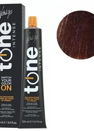 Тонирующая безамиачная крем краска для волос tone intense vitality's 5/4 медный светло-каштановый 100 мл
