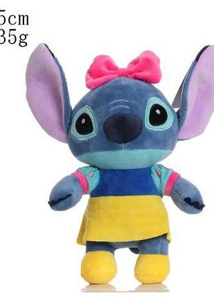 М'які іграшка стіч- дівчинка із мультфільму lilo&stitch з бантиком, 25 см