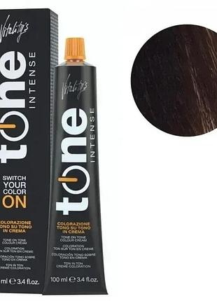 Тонирующая безамиачная крем краска для волос tone intense vitality's 5/3 золотистый светло-каштановый 100 мл