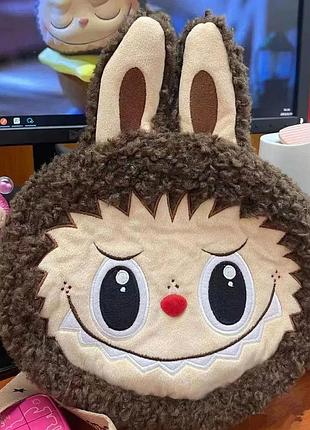 Мягкая игрушка- сумка labubu pop mart labubu art the monsters 24смх27см7, коричневый