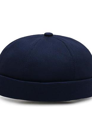 Docker cap кепка докера без козырька темно синий