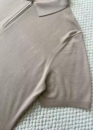 Поло мужское loro piana, тонкая трикотажная вязка, на молнии, с фирменным пакетом 2
