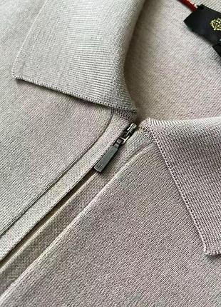 Поло мужское loro piana, тонкая трикотажная вязка, на молнии, с фирменным пакетом 3