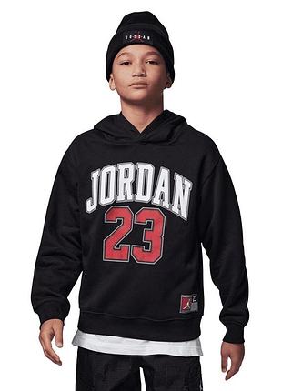 Худі чорний на флісі jordan, р. 18 м 60/68 см