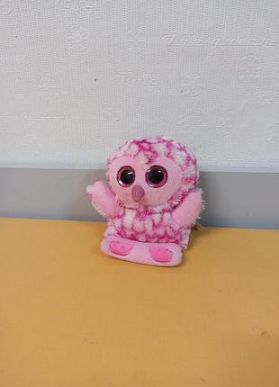 Мягкая игрушка сова глазистик, подставка для телефона