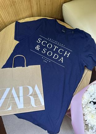 Котонова футболка scotch&soda amsterdam💙