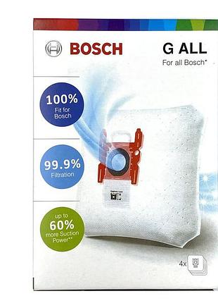 Мешки для пылесоса bosch 4 шт. тип g 17003048