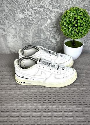 Nike air force 1 кроссовки 38 размер кожаные спортивные белые