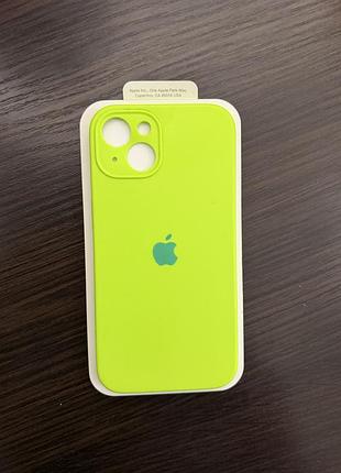 Чохол на 13 iphone кислотно-зеленого кольору