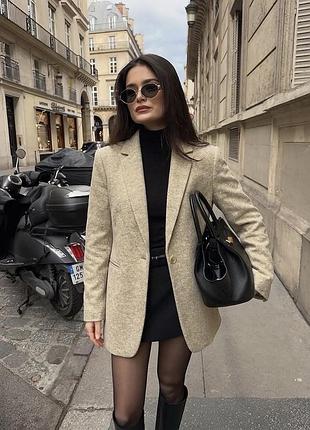 Вовняний піджак massimo dutti оригінал розмір 36 s
