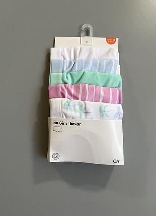 Новий набір трусиків-боксерів c&a для дівчинки