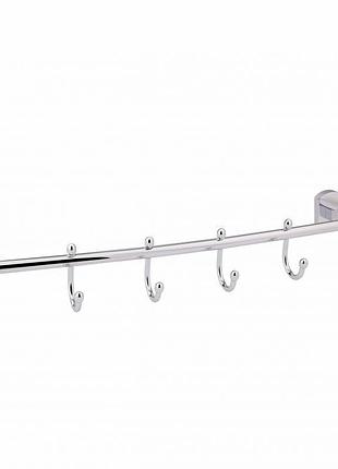Держатель для полотенца qtap liberty 4 крючка 450 мм qtlibcrm11544 chrome