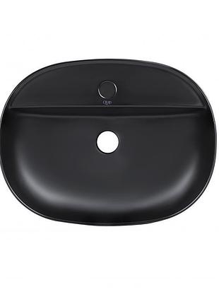 Раковина-чаша qtap scorpio 505х385х120 matt black qt142202mbmbn