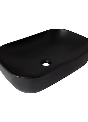 Раковина-чаша qtap robin 610х400х145 matt black qt132143pmbmbn