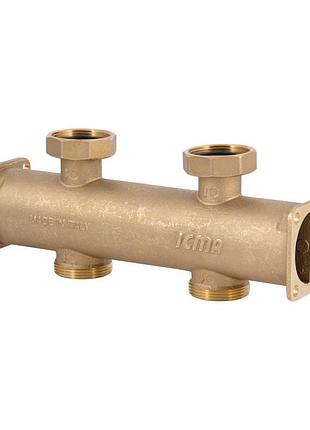Сборный коллектор icma 1"х1" 1/2 вн с двойной камерой №785