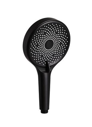 Лейка для ручного душа qtap rucni d 130 мм округлая qtruc125blm45953 black matt
