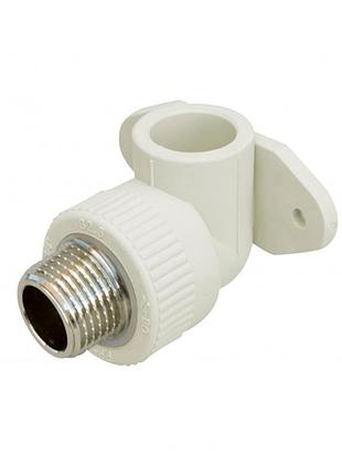 Уголок ppr blue ocean настенный с креплением 20х1/2", 90° нр