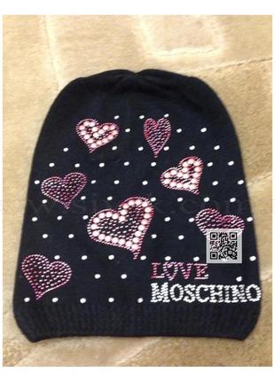 Шапка в стилі moschino жіноча