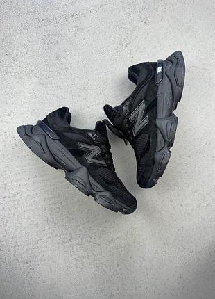 Жіночі кросівки new balance 9060 black чорні кросівки ню беланс 9060