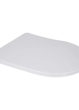 Кришка унітазу з мікроліфтом mixxus bevel 2006 біла 460x360 плавне тихе закриття