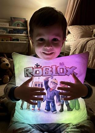 Подушка ночник roblox - светящаяся подушка роблокс - игрушка roblox мех плюш