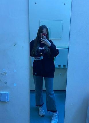Сірі стильні широкі джинси wide leg / alt aesthetic