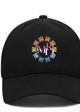Кепка amiri logo черная унисекс амири на лето