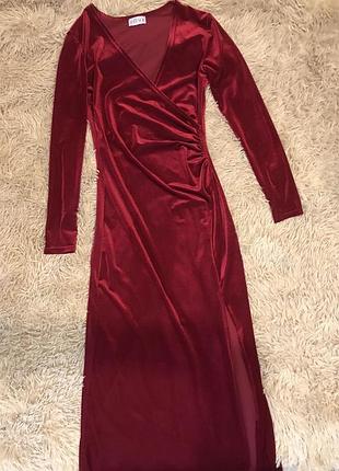 Велюрове вечірнє плаття