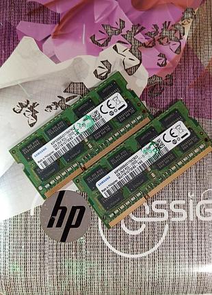Комплект samsung 8gb*2 (16gb) 1.35v ddr3l 1600mhz pc3l-12800s so-dimm оперативна пам'ять