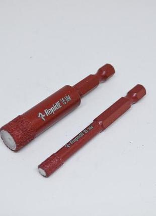 Алмазне вакумне свердло 12 мм rapide red point
