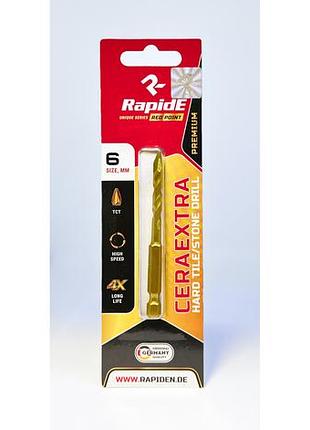 Свердло rapide ceraextra red point 10mm для супер твердого керамограніту, камню, та плитці