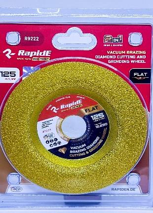 Алмазна шліфувальна чашка rapide red point vacuum brazed пряма 2в1 125mm r9222