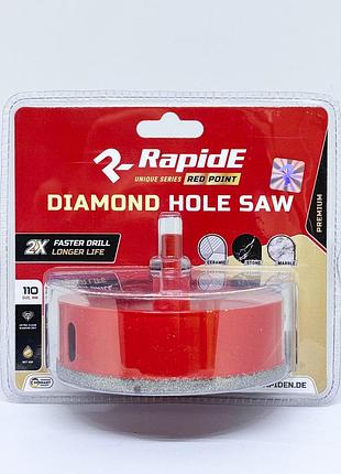 Коронка rapide red point evo 130mm (червоні) new