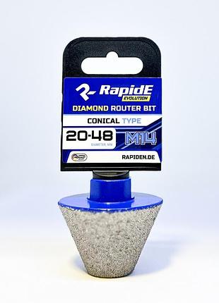Алмазна фреза конусна rapide 20-48mm m14 4
