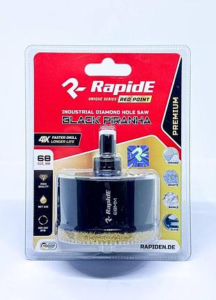 Коронка алмазна rapide red point black piranha 100mm (зубчаста,чорна)