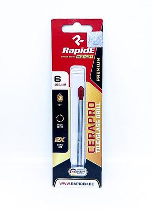 Свердло по керамограніту та плитці rapide cerapro red point 12mm