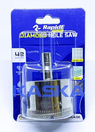 Коронка по плитці та склу 42mm rapide tile/glass з направляючим свердлом