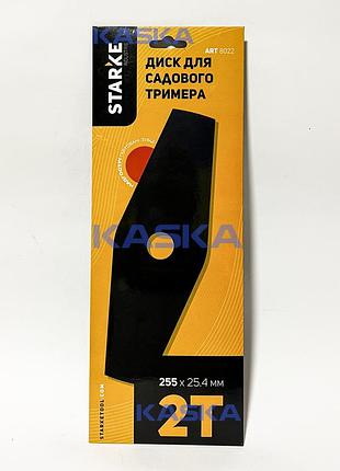 Диск starke 8021 255mm*25.4*40t вигнутий(тарілка) для садового тримера (бензокоси) з твердосплавними напайками