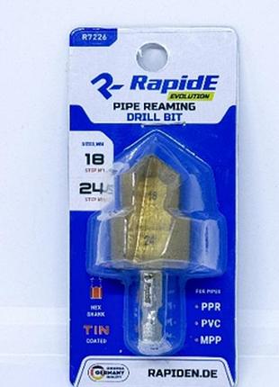 Свердло східчасте rapide 18-24mm r7226 для поліпропіленових труб