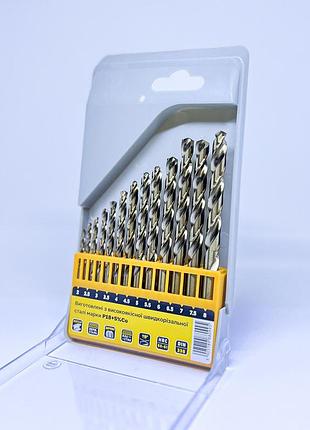 Набір кобальтових свердел по металу starke р18+co5% 6шт (2;3;4;5;6;8mm) art8095
